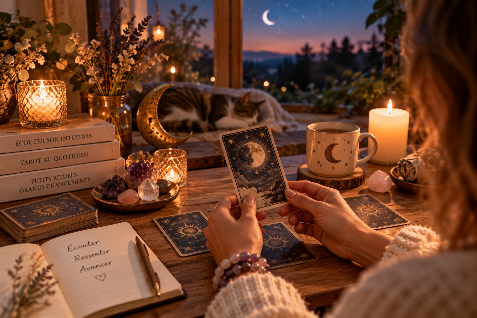 L'Intuition : utiliser un micro-tirage de cartes du soir pour écouter sa petite voix