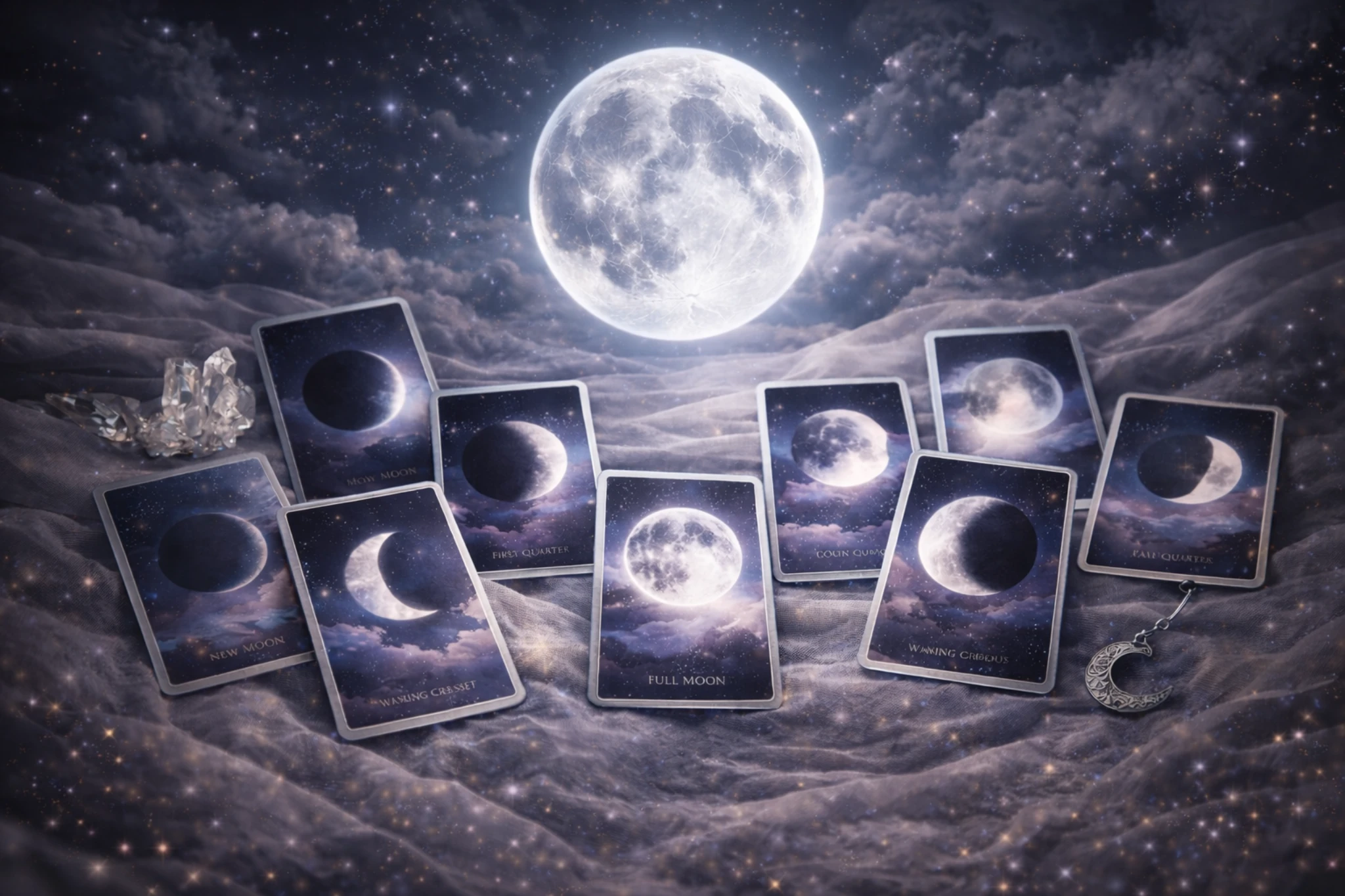 Oracle de la Lune : Cycles Féminins