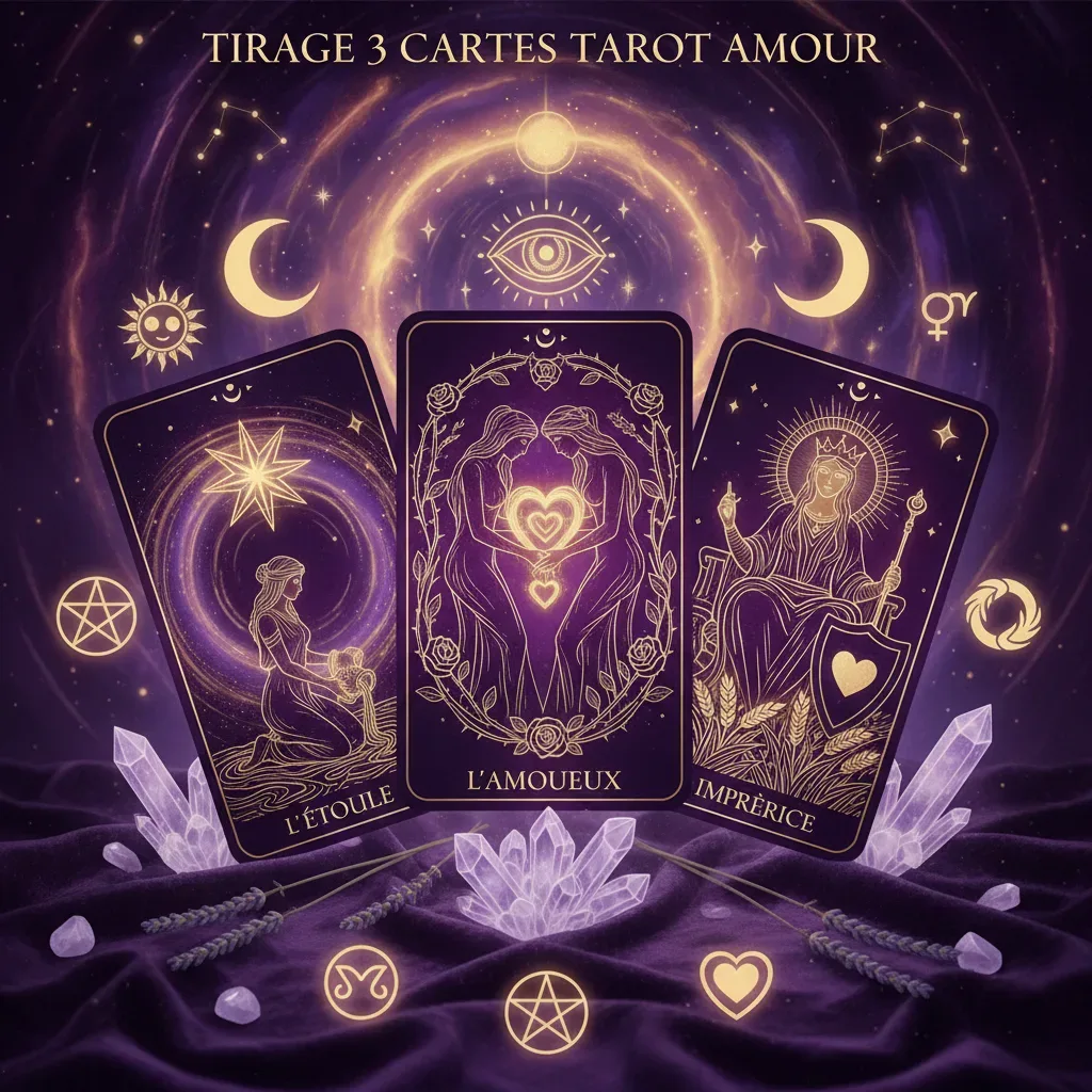 Tirage 3 Cartes Tarot Amour : Guide Pratique pour Déchiffrer vos Émotions